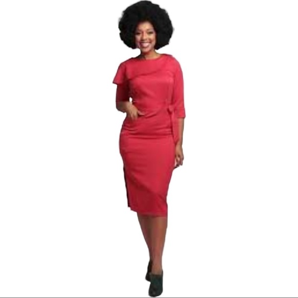 NWT Collectif Vintage Jane 40s Pencill Midi Dress - Picture 1 of 8